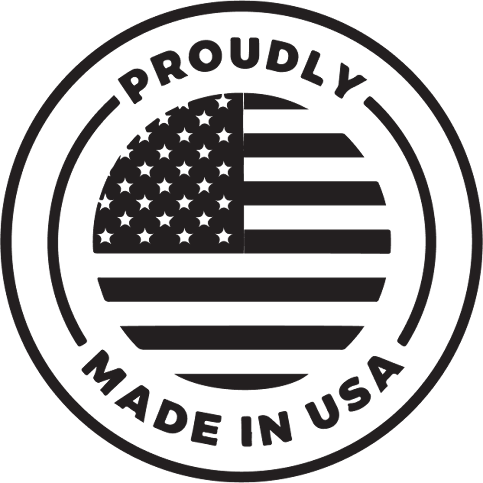 USA manufacturing badge design